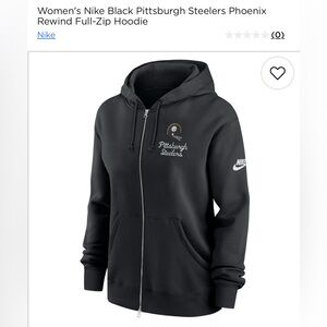 NWT Nike Pittsburgh Steelers Phoenix Rewind Full-Zip Hoodie,women’s oversize fit